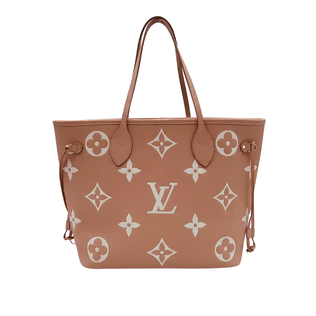 Louis Vuitton Neverfull MM Leder Trianon Rosa/Creme Fullset / neuwertig Louis Vuitton