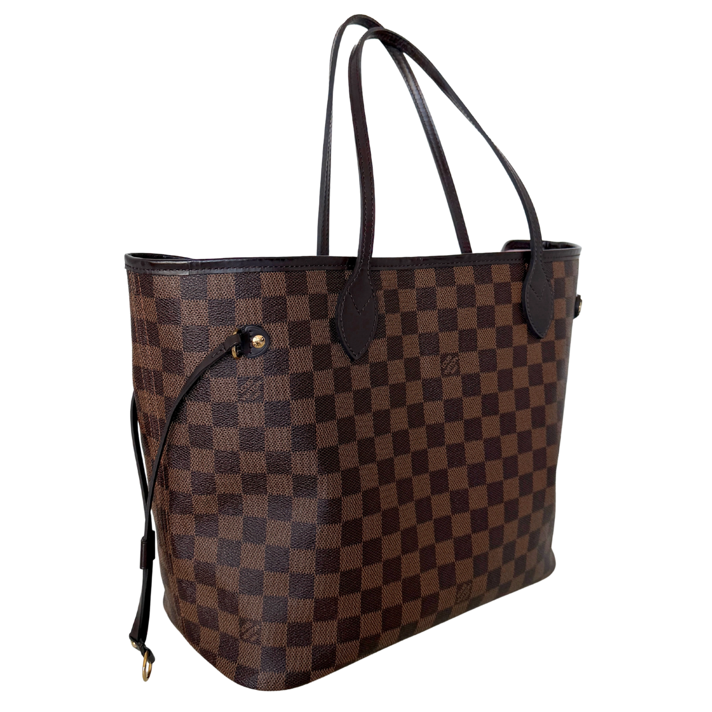 Louis Vuitton Neverfull MM Damier Ebene Rose Ballerine / sehr gut Louis Vuitton