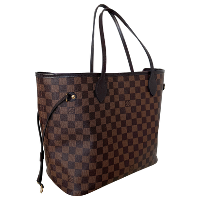Louis Vuitton Neverfull MM Damier Ebene Rose Ballerine / sehr gut Louis Vuitton