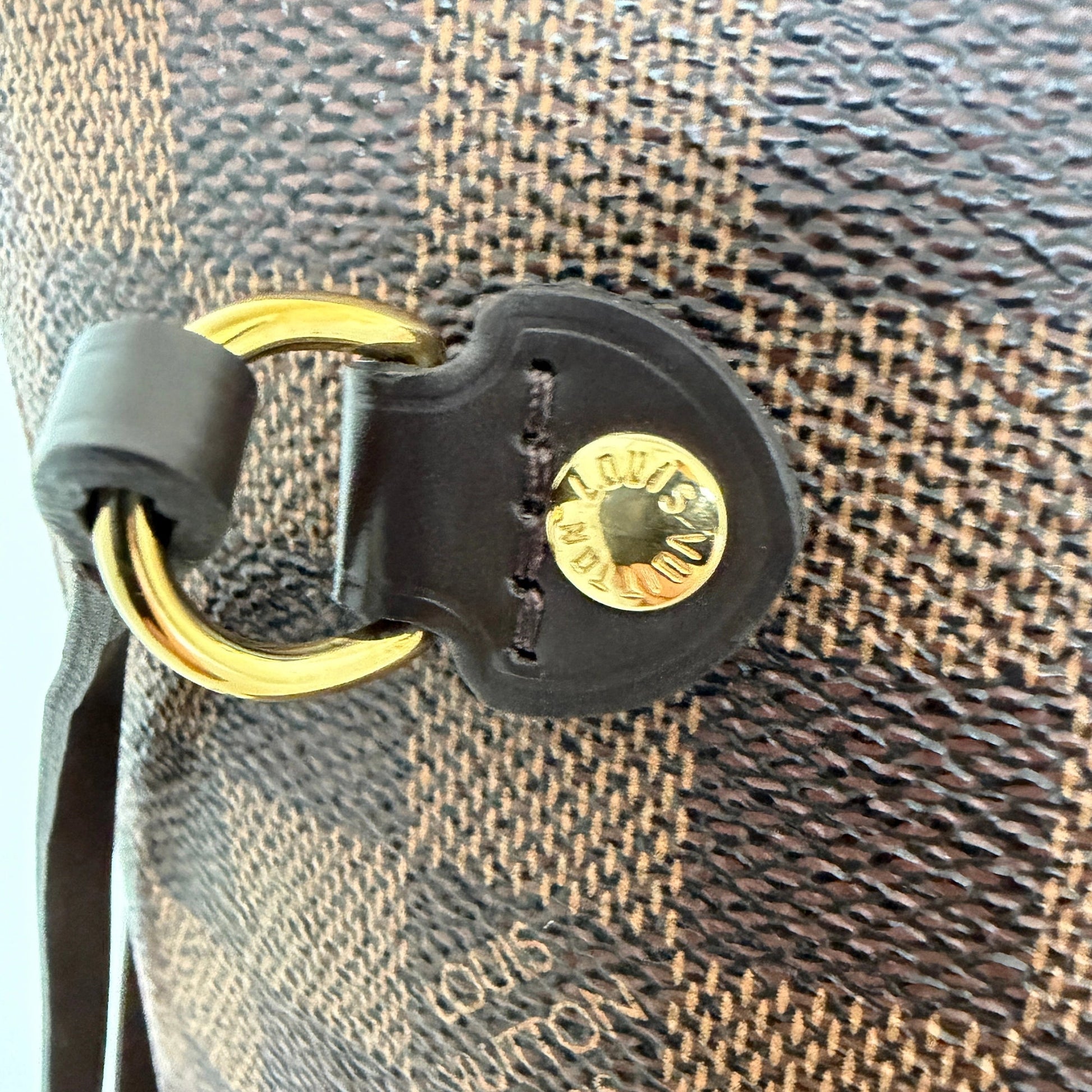 Louis Vuitton Neverfull MM Damier Ebene Rose Ballerine / sehr gut Louis Vuitton