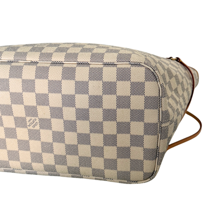 Louis Vuitton Neverfull MM Damier Azur Canvas Beige Fullset / sehr gut Louis Vuitton