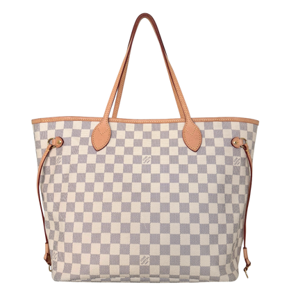 Louis Vuitton Neverfull MM Damier Azur Canvas Beige Fullset / sehr gut Louis Vuitton