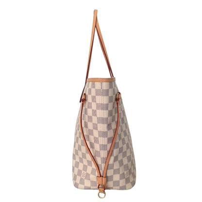 Louis Vuitton Neverfull MM Damier Azur Canvas Beige Fullset / sehr gut Louis Vuitton