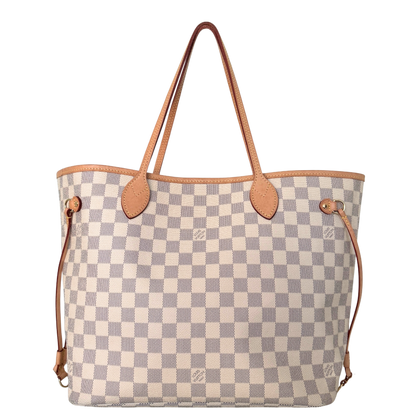 Louis Vuitton Neverfull MM Damier Azur Canvas Beige Fullset / sehr gut Louis Vuitton