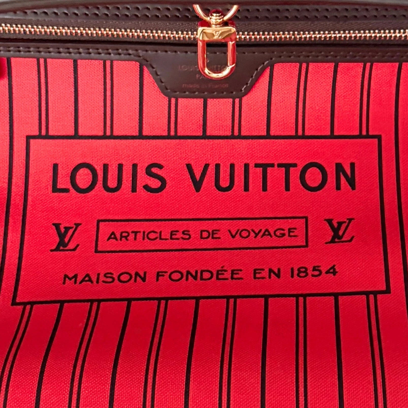 Louis Vuitton Neverfull MM Damier Ebene Canvas N41358 Braun / neuwertig Louis Vuitton