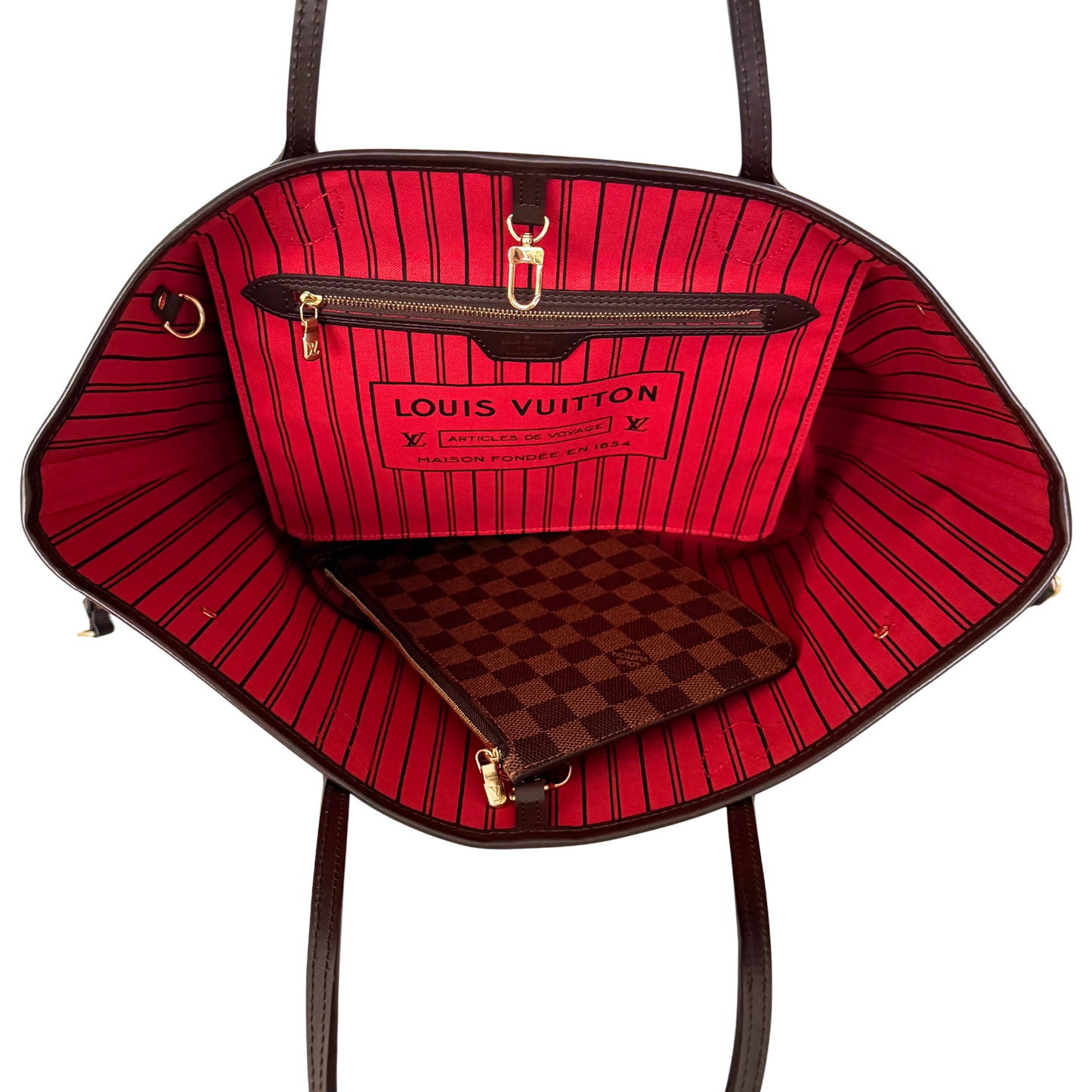 Louis Vuitton Neverfull MM Damier Ebene Canvas N41358 Braun / neuwertig Louis Vuitton