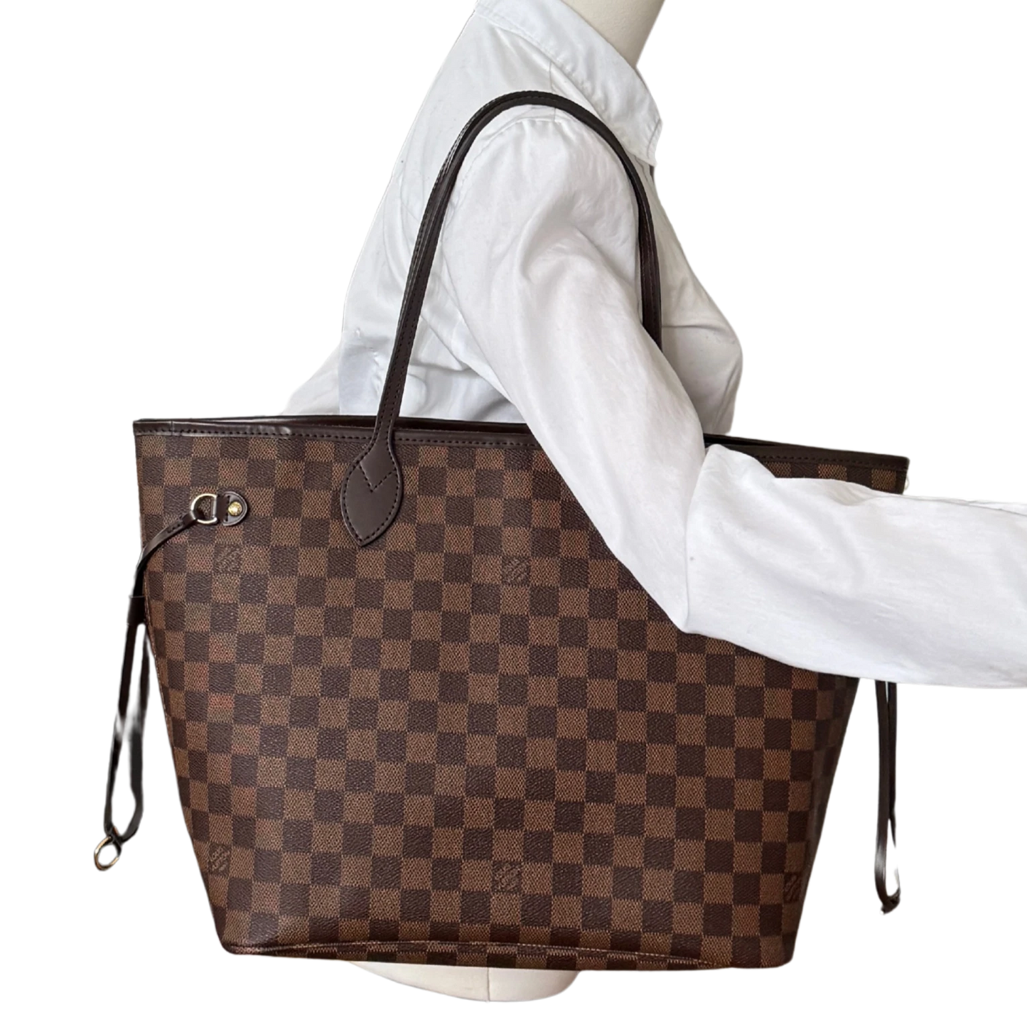 Louis Vuitton Neverfull MM Damier Ebene Canvas N41358 Braun / neuwertig Louis Vuitton