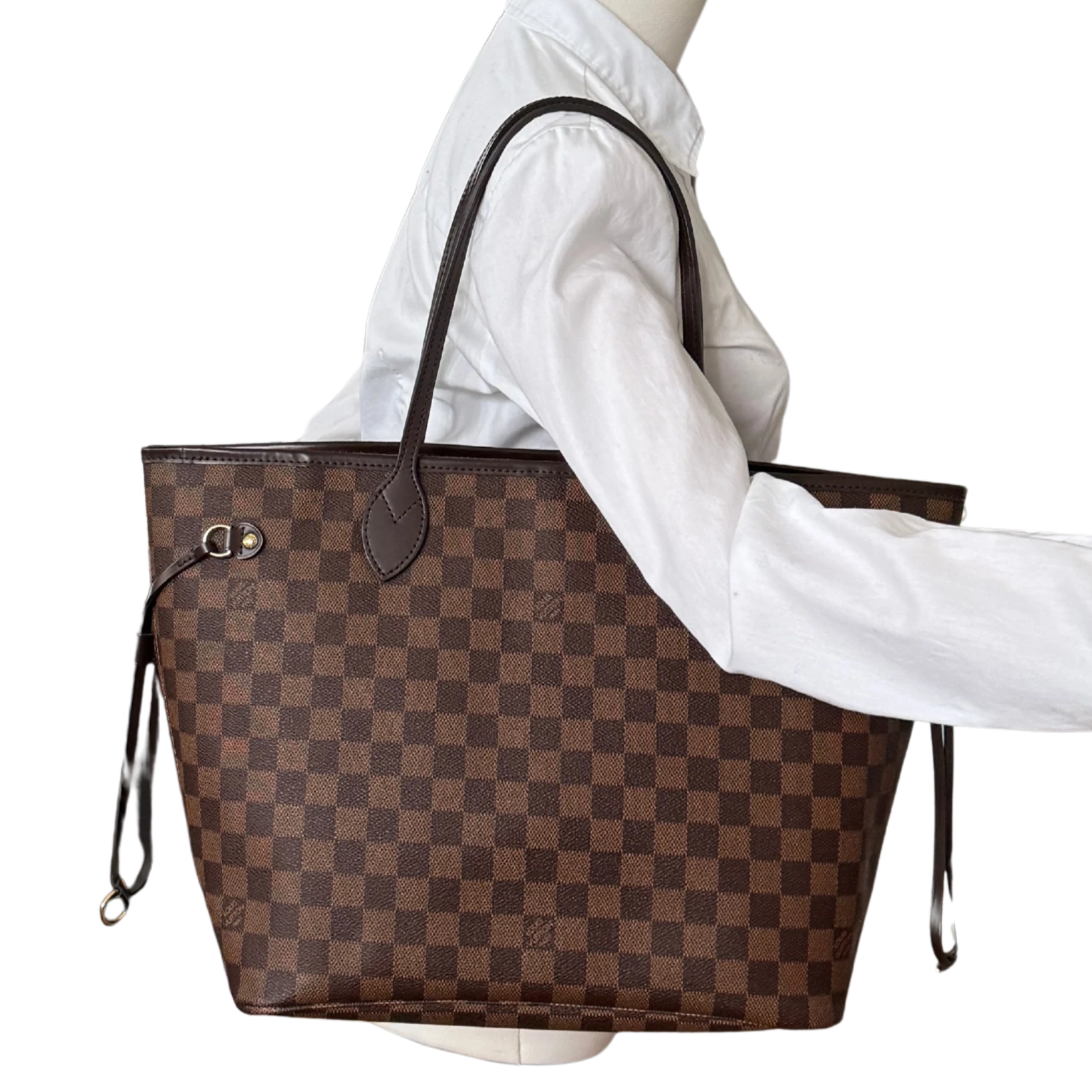 Louis Vuitton Neverfull MM Damier Ebene Canvas N41358 Braun / neuwertig Louis Vuitton