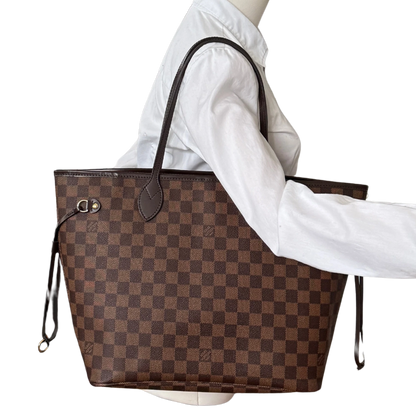 Louis Vuitton Neverfull MM Damier Ebene Canvas N41358 Braun / neuwertig Louis Vuitton