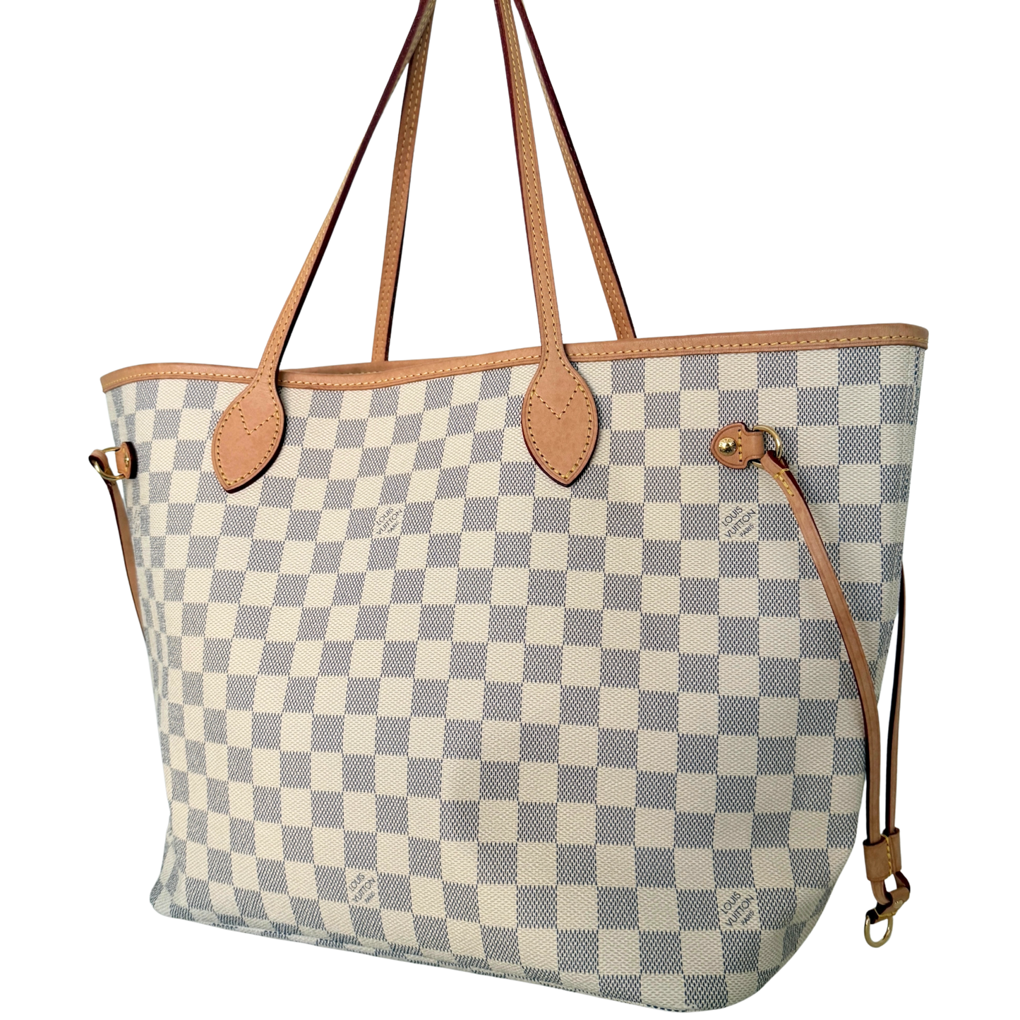 Louis Vuitton Neverfull MM Damier Azur Canvas Beige Fullset / sehr gut Louis Vuitton