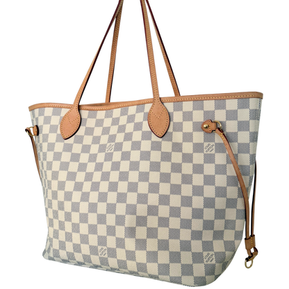 Louis Vuitton Neverfull MM Damier Azur Canvas Beige Fullset / sehr gut Louis Vuitton