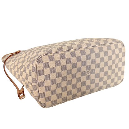 Louis Vuitton Neverfull MM Damier Azur Canvas Beige Fullset / sehr gut Louis Vuitton