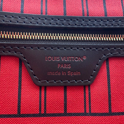 Louis Vuitton Neverfull MM Damier Ebene Braun Fullset 2025 / neuwertig