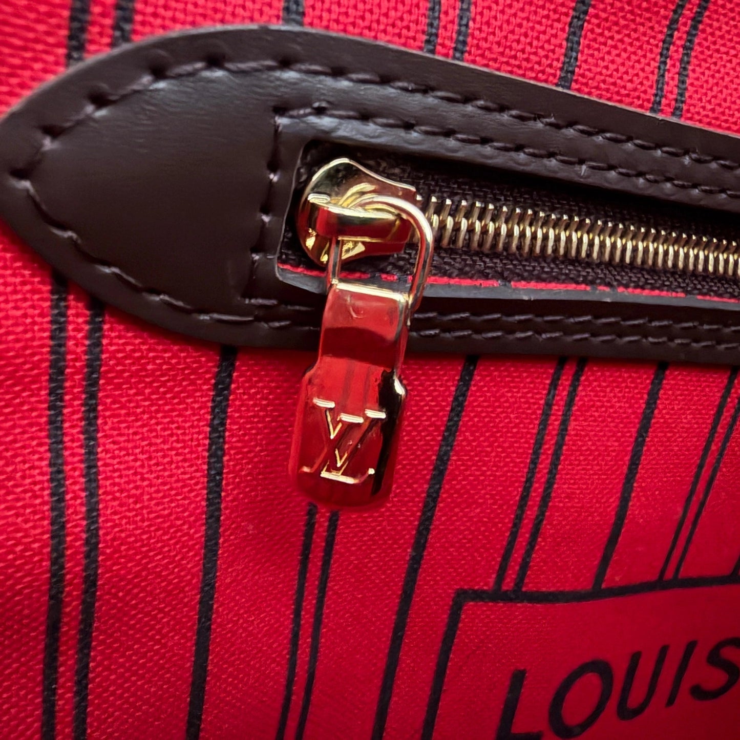 Louis Vuitton Neverfull MM Damier Ebene N40599 / neuwertig Echtheitscheck
