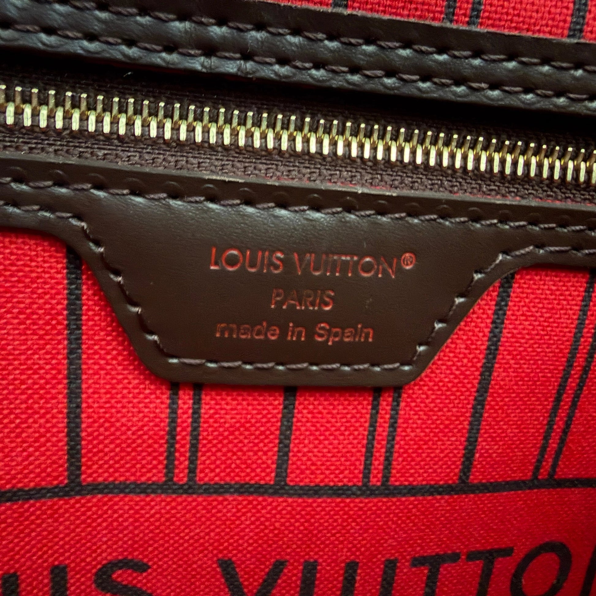 Louis Vuitton Neverfull MM Damier Ebene N40599 / neuwertig Echtheitscheck
