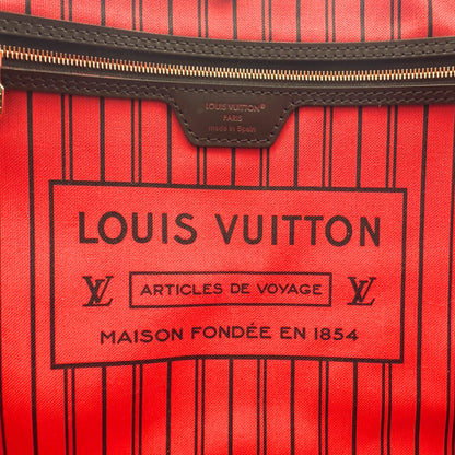 Louis Vuitton Neverfull MM Damier Ebene Braun Fullset 2025 / neuwertig