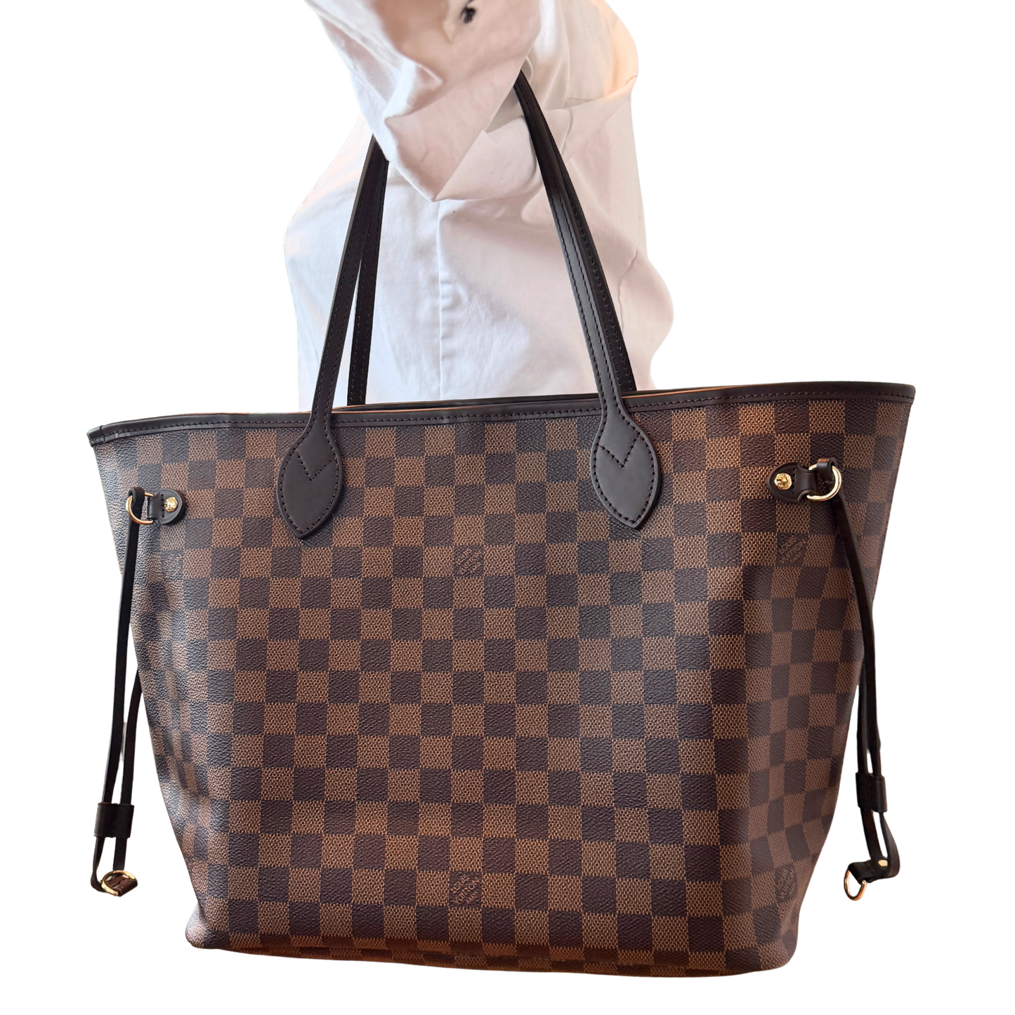 Louis Vuitton Neverfull MM Damier Ebene Braun Fullset 2025 / neuwertig