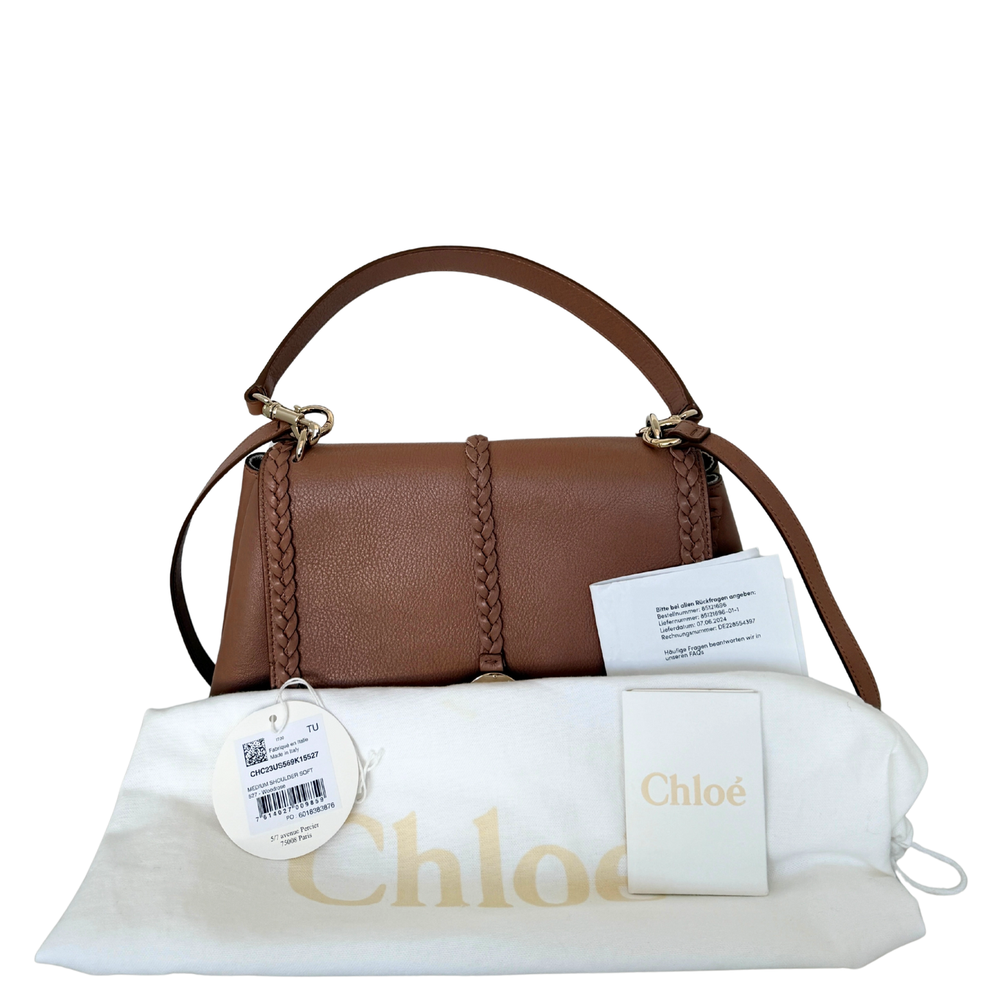 Chloé Penelope Medium Schultertasche Nude / sehr gut Chloé