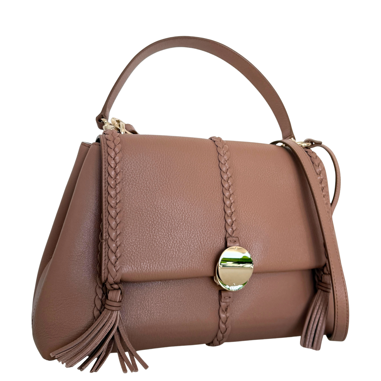 Chloé Penelope Medium Schultertasche Nude / sehr gut Chloé