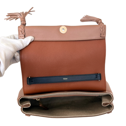 Chloé Penelope Medium Schultertasche Nude / sehr gut Chloé