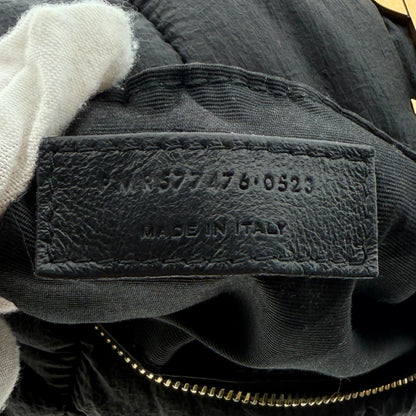 Saint Laurent LouLou Puffer Small Nylon Schultertasche Schwarz / sehr gut