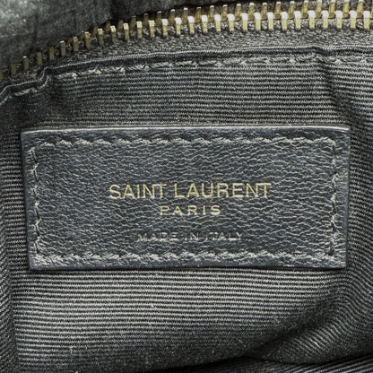 Saint Laurent LouLou Puffer Small Nylon Schultertasche Schwarz / sehr gut
