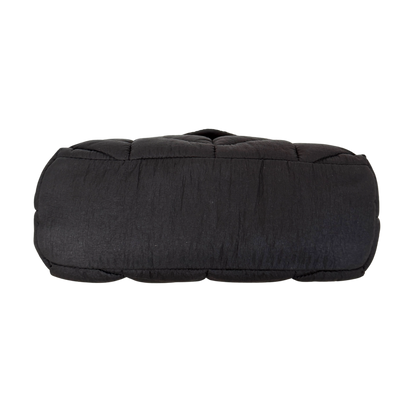 Saint Laurent LouLou Puffer Small Nylon Schultertasche Schwarz / sehr gut