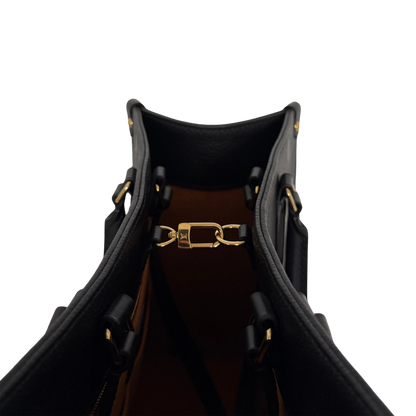 Louis Vuitton Onthego in genarbtem Monogram Empreinte MM M45595 Schwarz / neuwertig Louis Vuitton