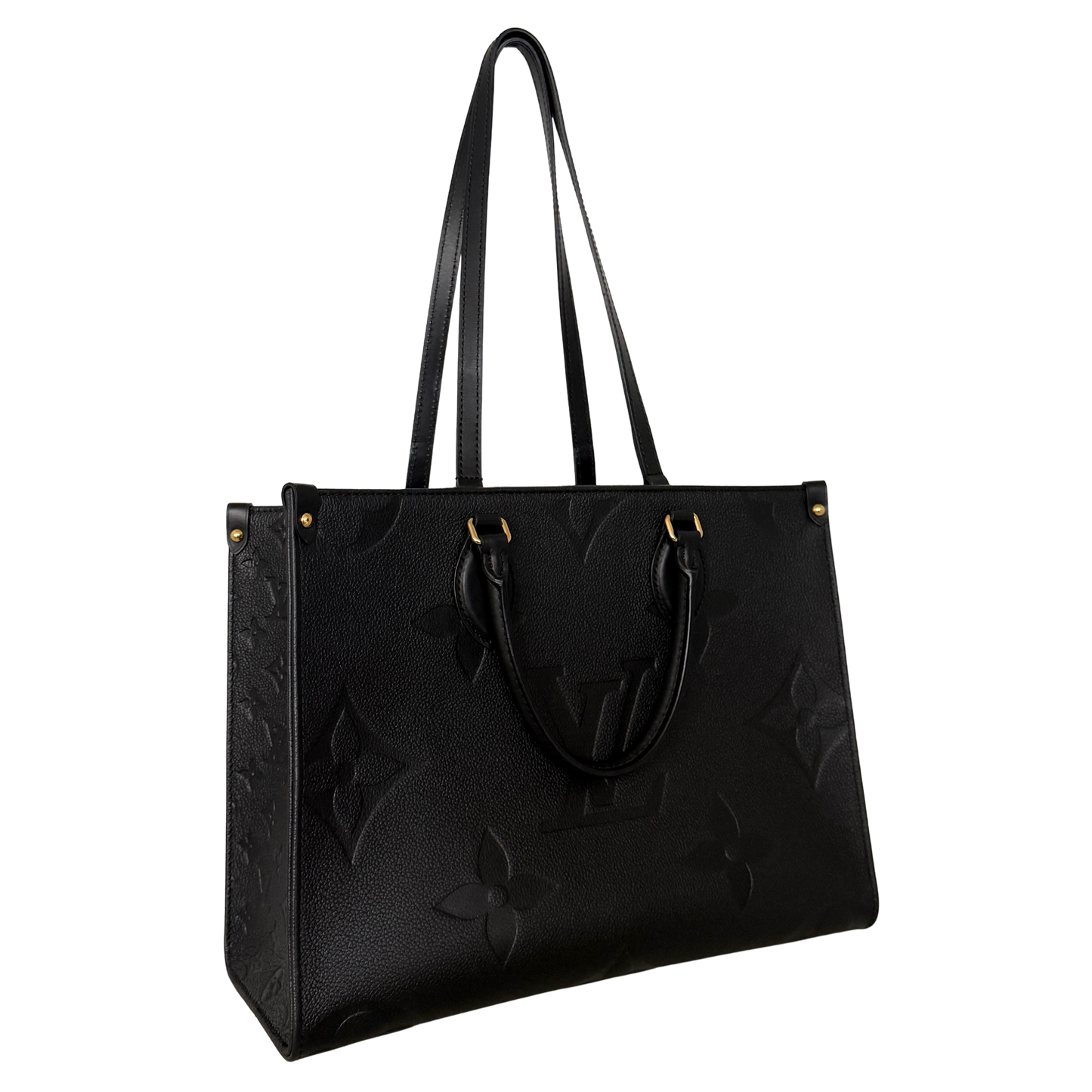 Louis Vuitton Onthego in genarbtem Monogram Empreinte MM M45595 Schwarz / neuwertig Louis Vuitton
