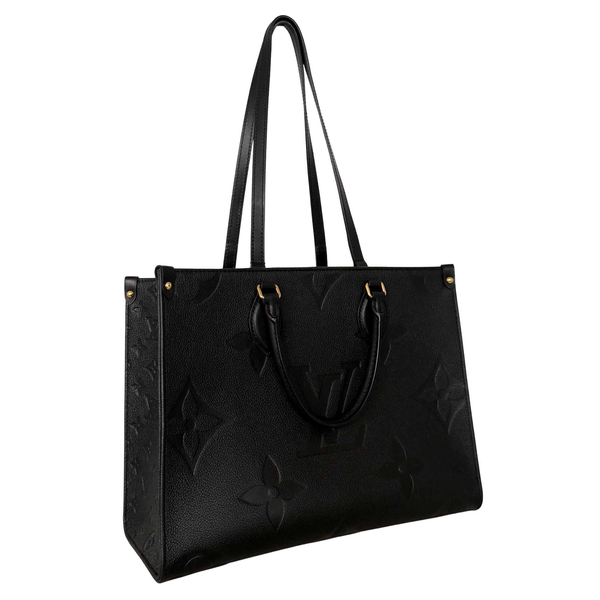 Louis Vuitton Onthego in genarbtem Monogram Empreinte MM M45595 Schwarz / neuwertig Louis Vuitton