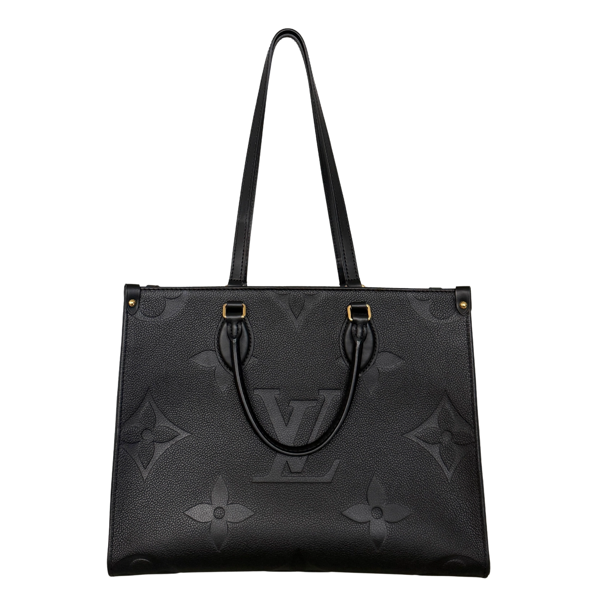 Louis Vuitton Onthego in genarbtem Monogram Empreinte MM M45595 Schwarz / neuwertig Louis Vuitton