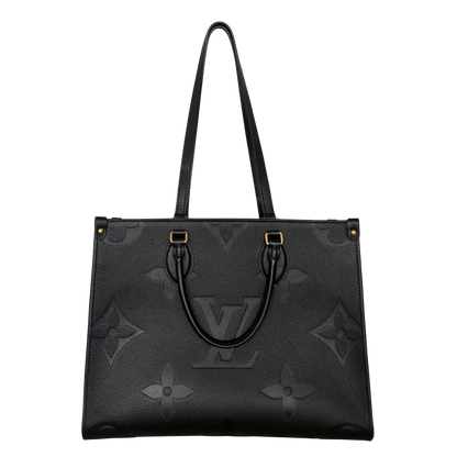 Louis Vuitton Onthego in genarbtem Monogram Empreinte MM M45595 Schwarz / neuwertig Louis Vuitton