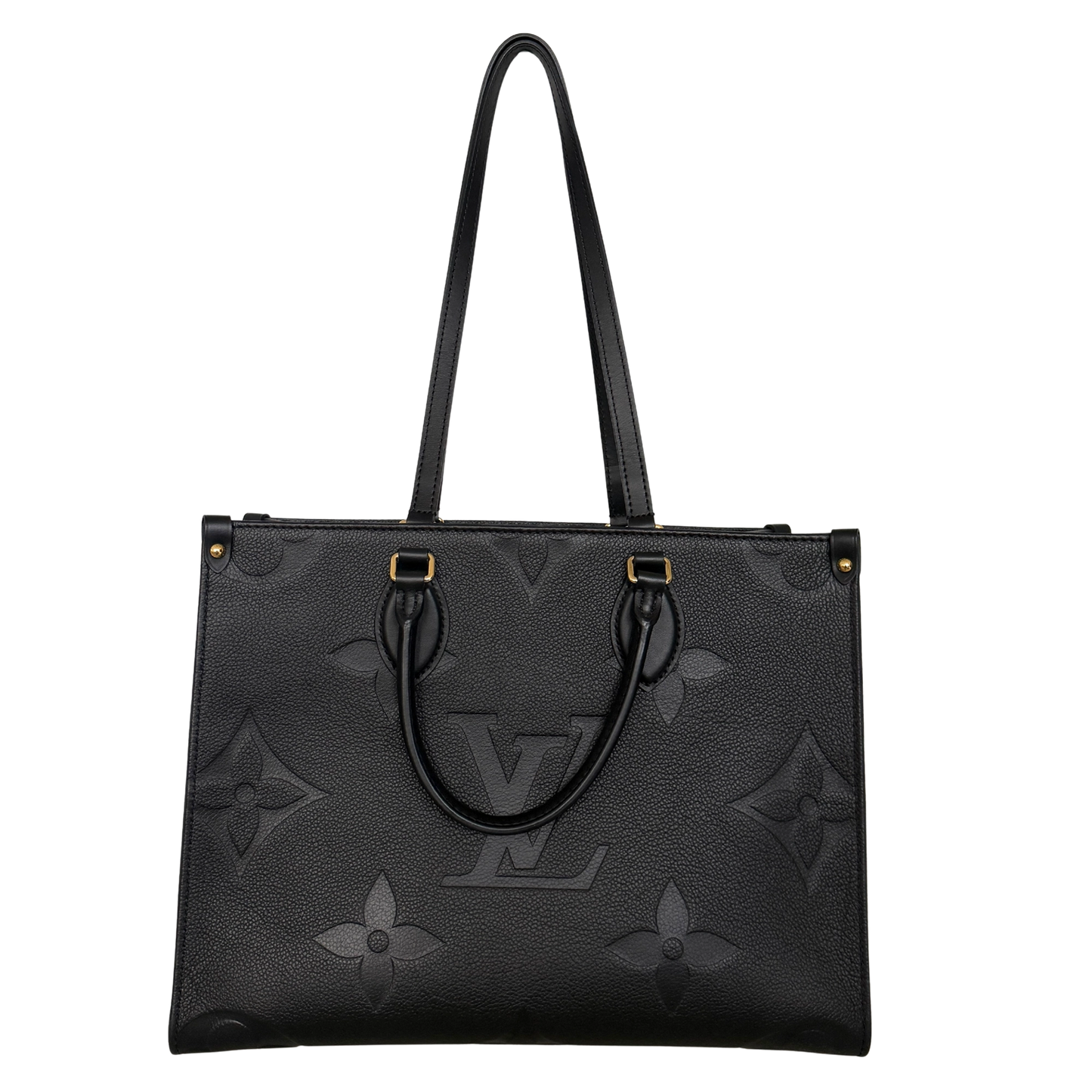 Louis Vuitton Onthego in genarbtem Monogram Empreinte MM M45595 Schwarz / neuwertig Louis Vuitton