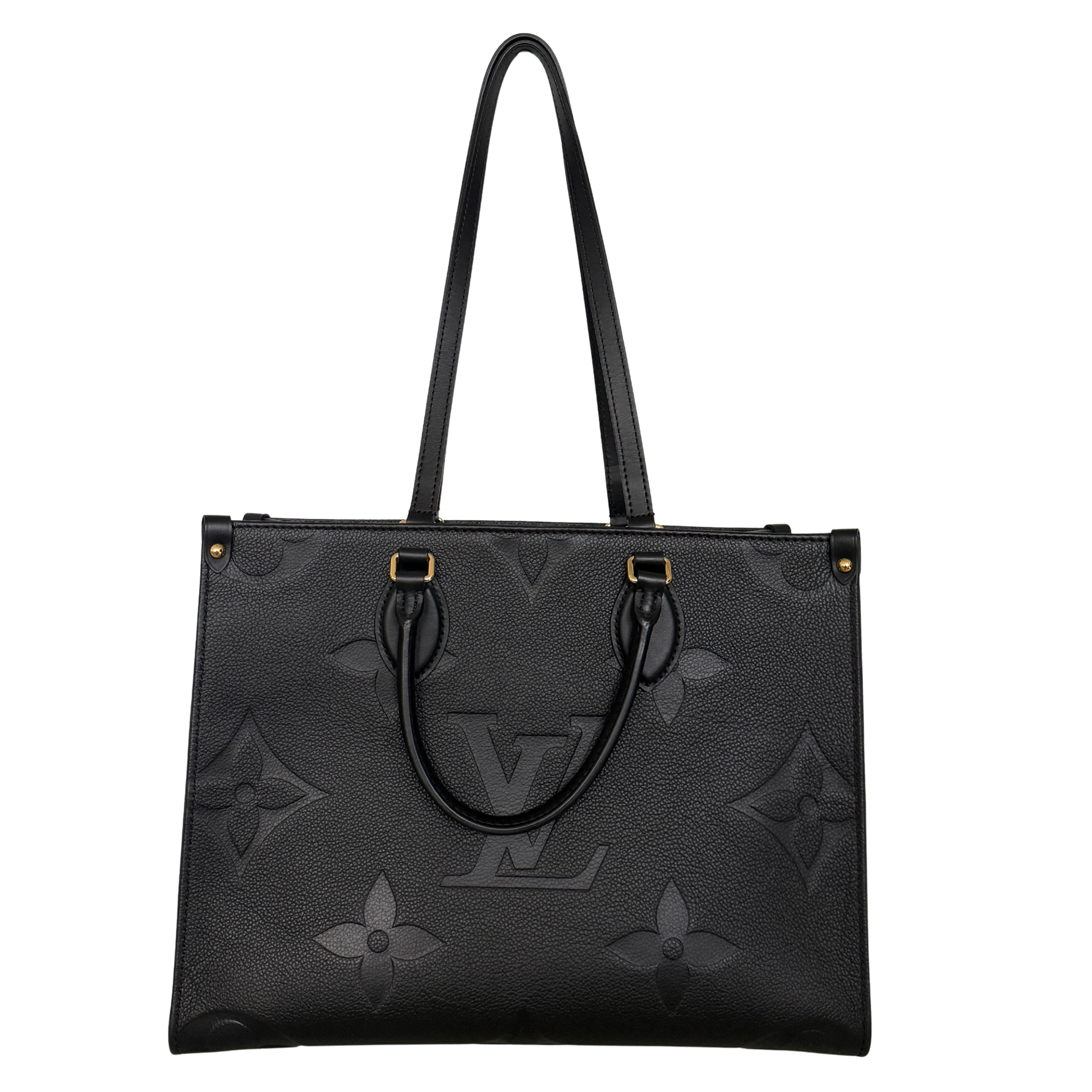 Louis Vuitton Onthego in genarbtem Monogram Empreinte MM M45595 Schwarz / neuwertig Louis Vuitton