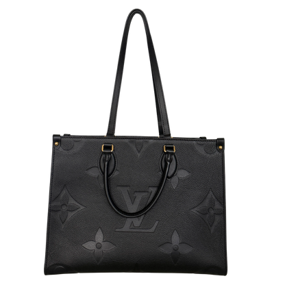 Louis Vuitton Onthego in genarbtem Monogram Empreinte MM M45595 Schwarz / neuwertig Louis Vuitton