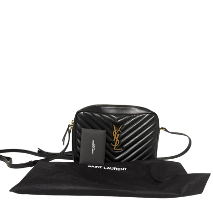 Saint Laurent YSL Lou Camera Bag Leder schwarz / neuwertig