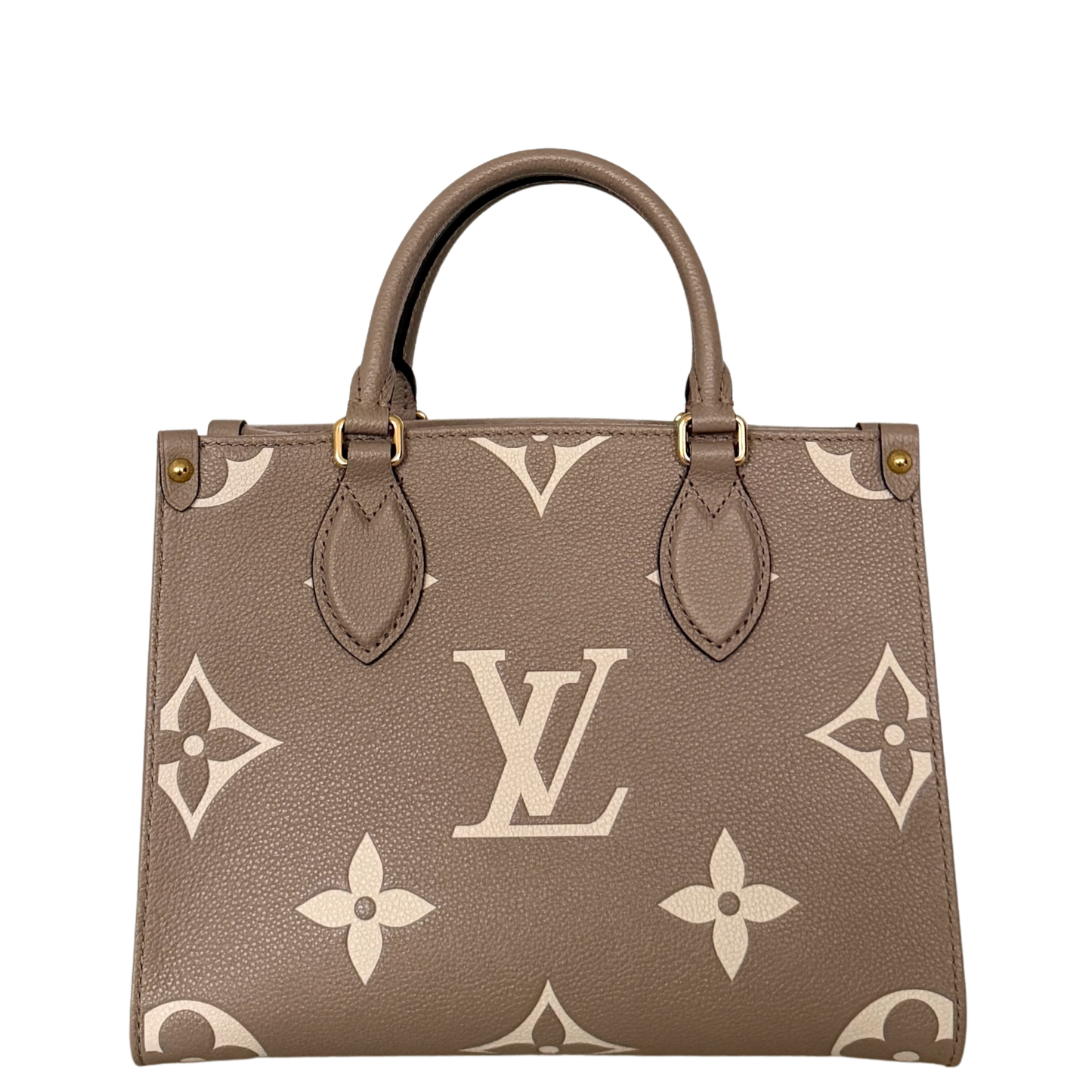 Louis Vuitton OnTheGo PM Monogram Empreinte Tourterelle / Creme / sehr gut Louis Vuitton