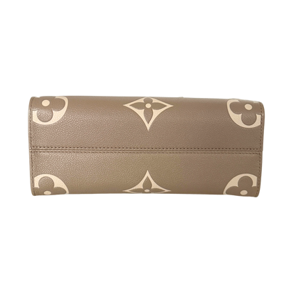 Louis Vuitton OnTheGo PM Monogram Empreinte Tourterelle / Creme / sehr gut Louis Vuitton