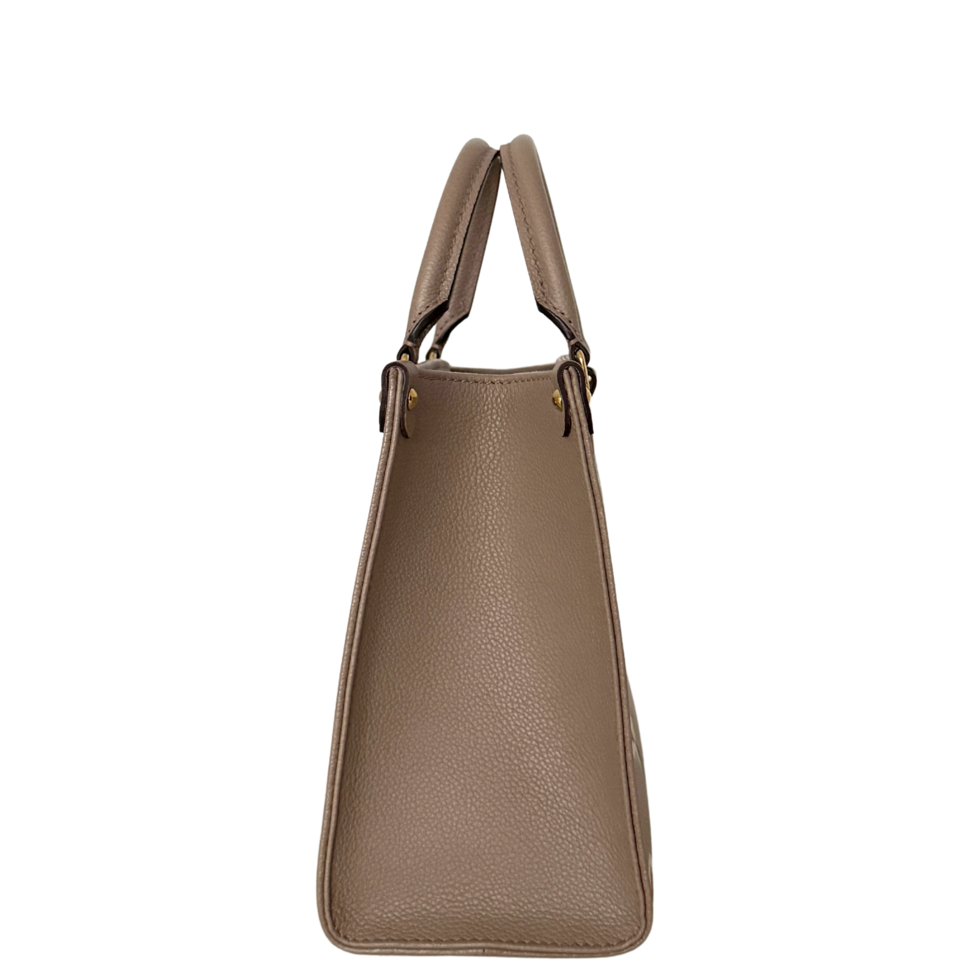 Louis Vuitton OnTheGo PM Monogram Empreinte Tourterelle / Creme / sehr gut Louis Vuitton