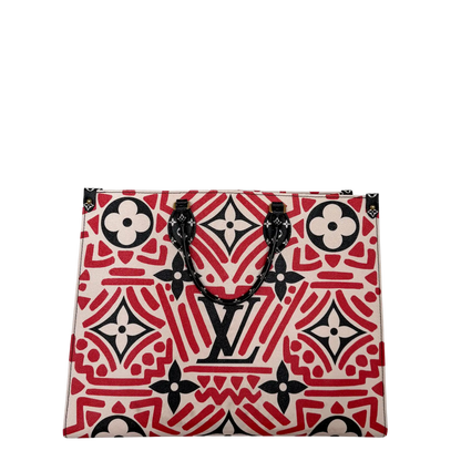Louis Vuitton Monogram Giant Crafty Onthego GM M45358 Rot / sehr gut Louis Vuitton