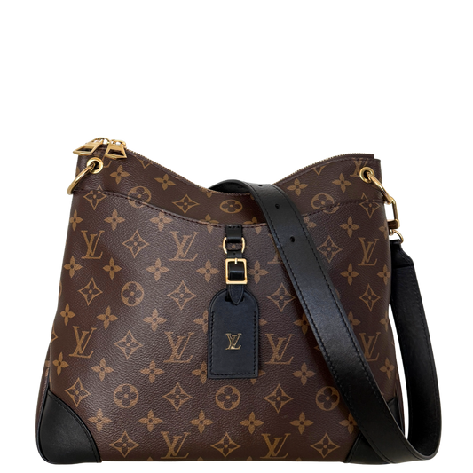 Louis Vuitton Odeon NM MM Monogram Canvas Braun / sehr gut Louis Vuitton