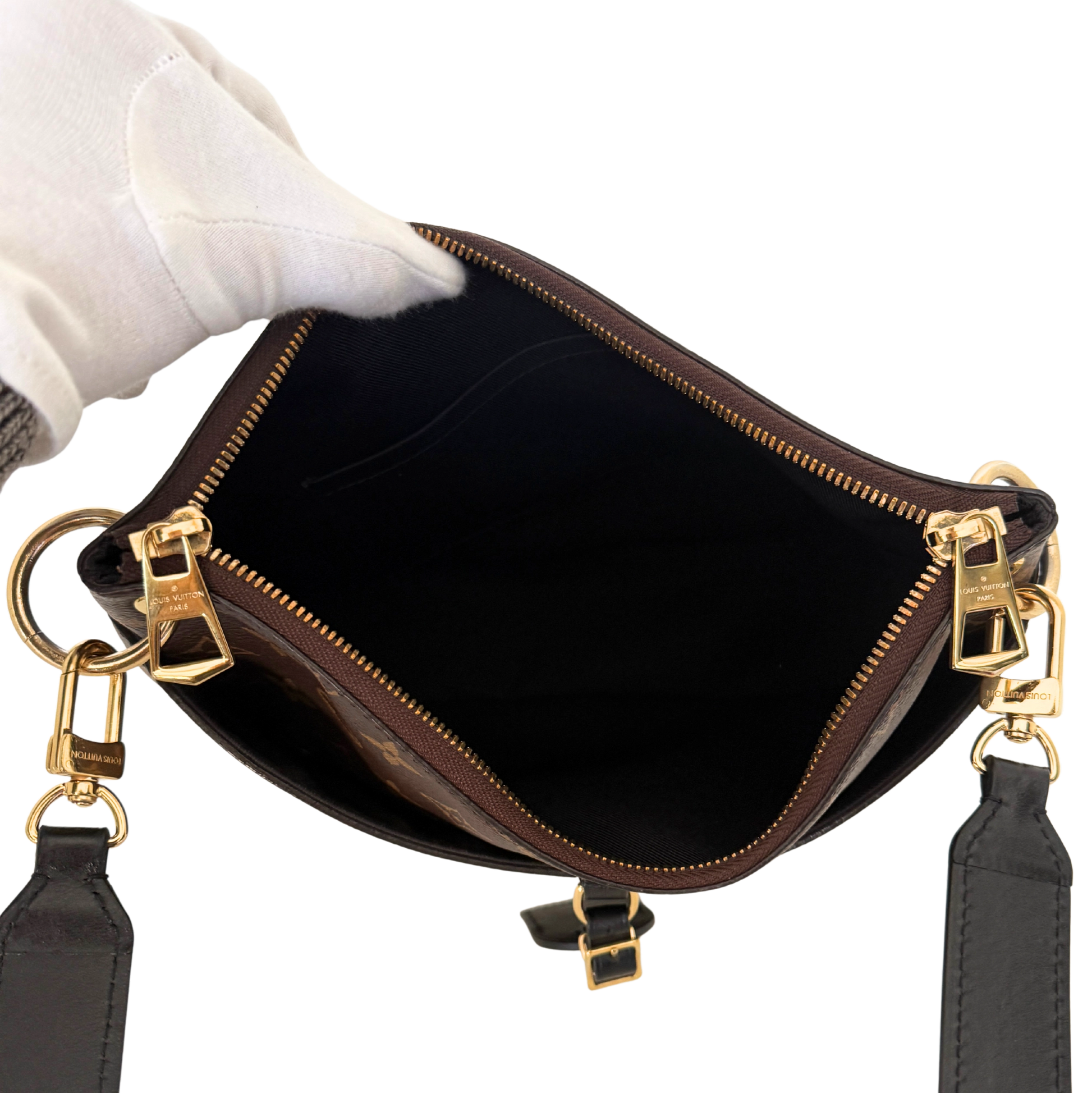 Louis Vuitton Odeon NM MM Monogram Canvas Braun / sehr gut Louis Vuitton