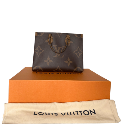 Louis Vuitton Onthego MM Monogram Canvas M45321 Braun / sehr gut Louis Vuitton