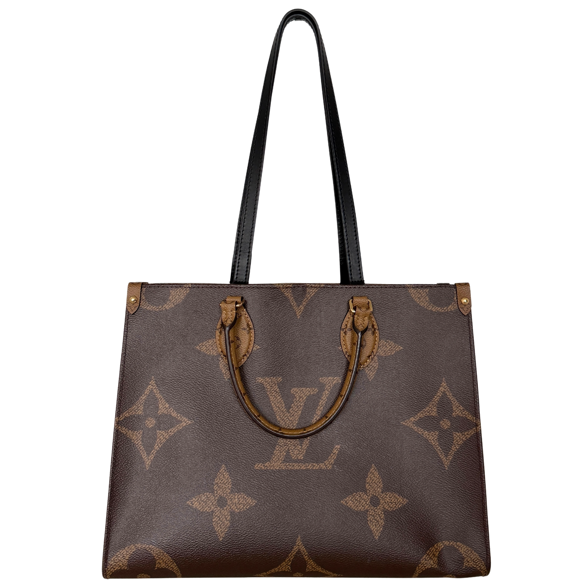 Louis Vuitton Onthego MM Monogram Canvas M45321 Braun / sehr gut Louis Vuitton