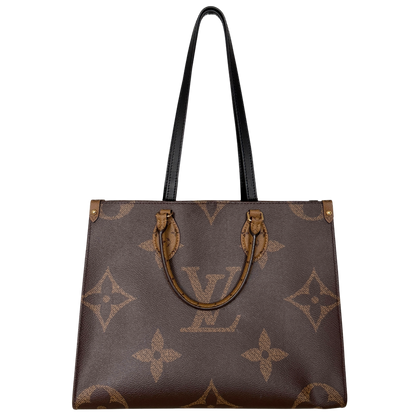 Louis Vuitton Onthego MM Monogram Canvas M45321 Braun / sehr gut Louis Vuitton