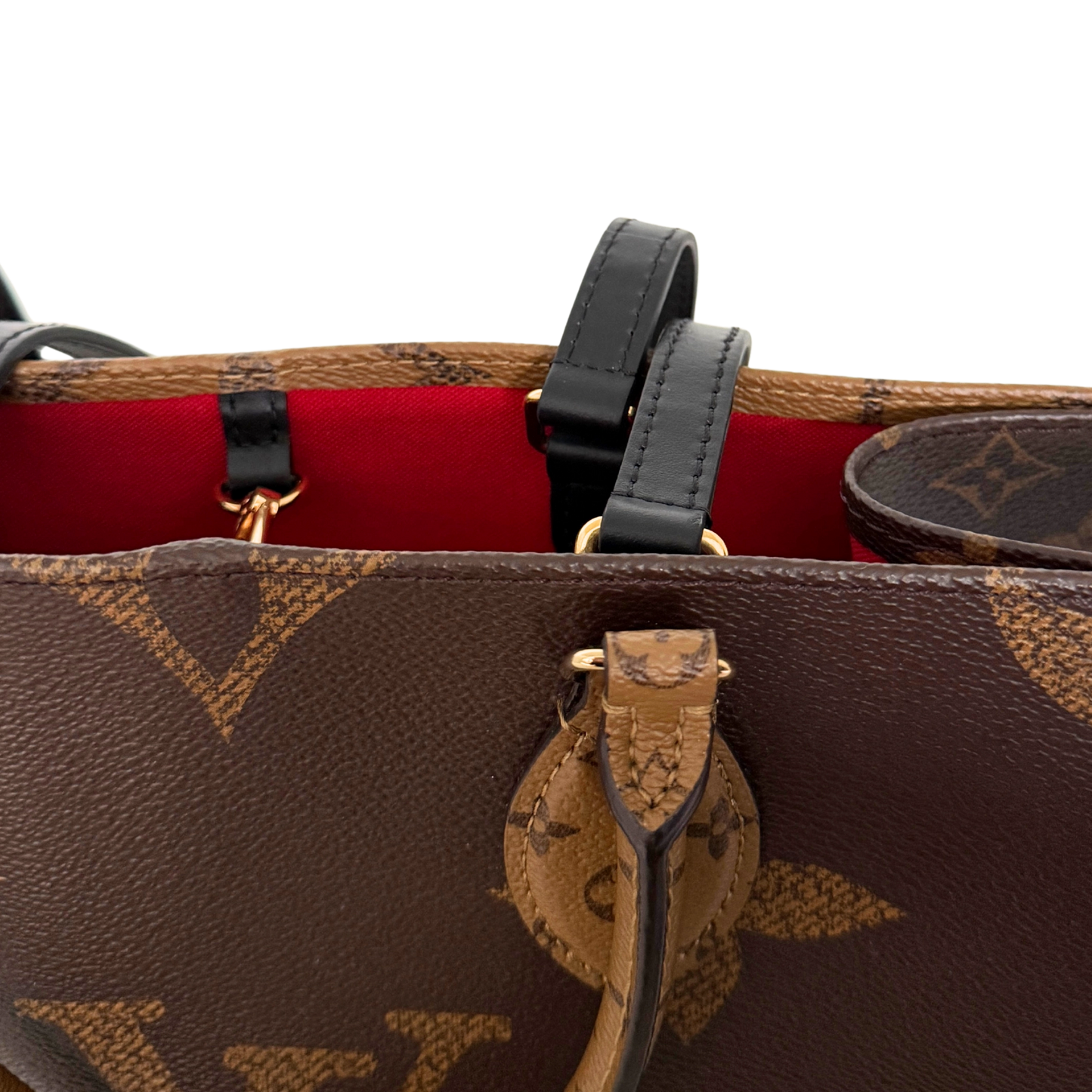 Louis Vuitton Onthego MM Monogram Canvas M45321 Braun / sehr gut Louis Vuitton