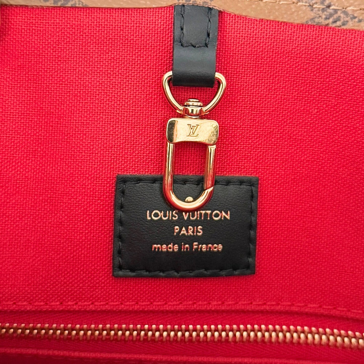 Louis Vuitton Onthego MM Monogram Canvas M45321 Braun / sehr gut Louis Vuitton