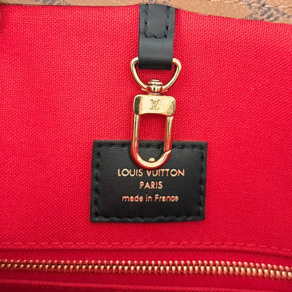Louis Vuitton Onthego MM Monogram Canvas M45321 Braun / sehr gut Louis Vuitton