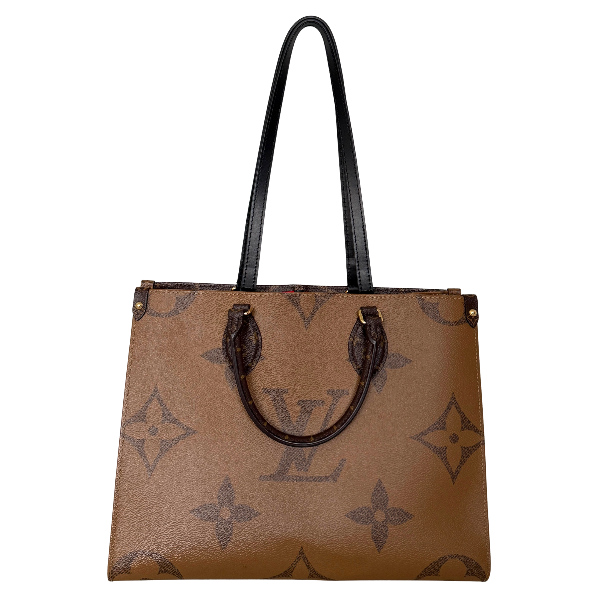 Louis Vuitton Onthego MM Monogram Canvas M45321 Braun / sehr gut Louis Vuitton