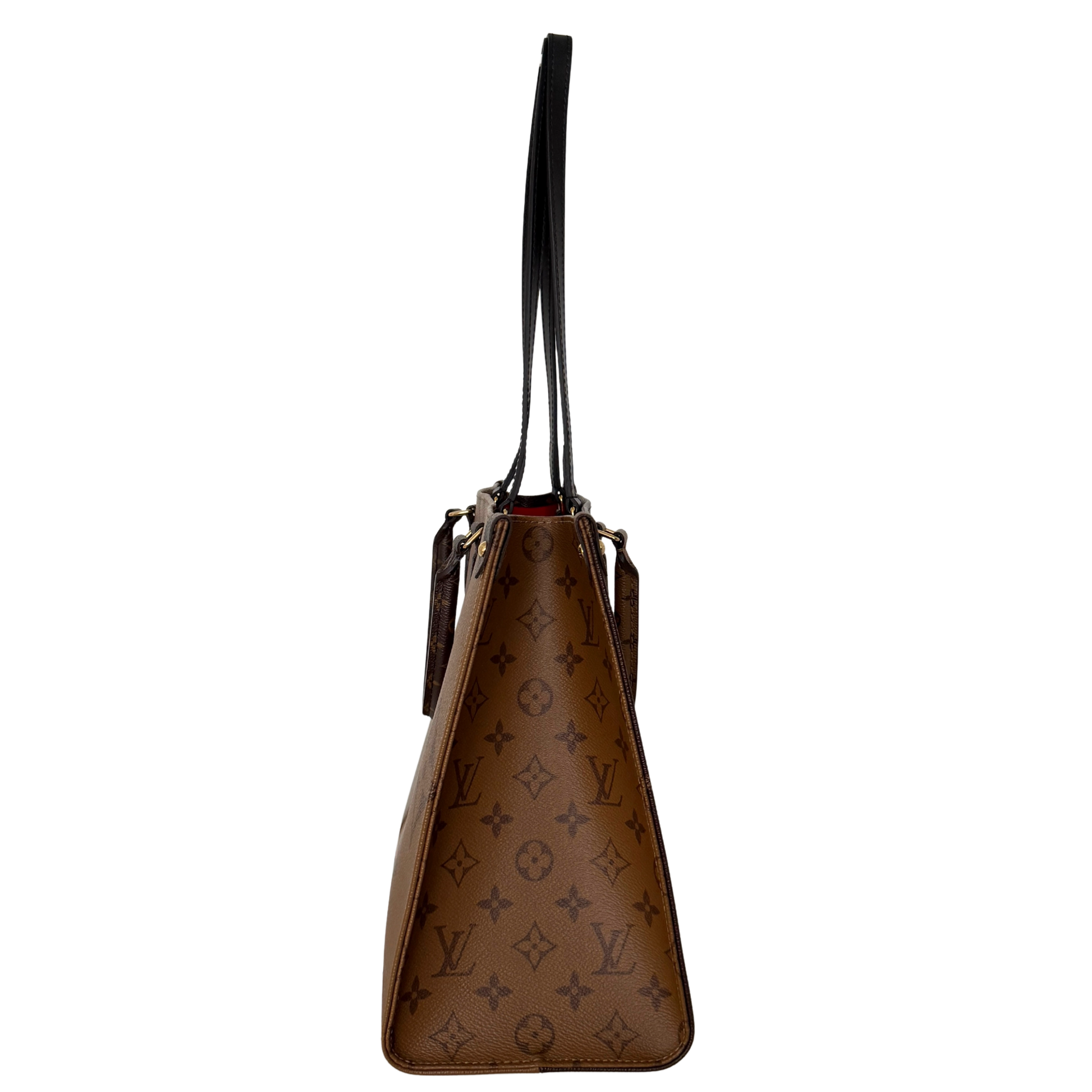 Louis Vuitton Onthego MM Monogram Canvas M45321 Braun / sehr gut Louis Vuitton